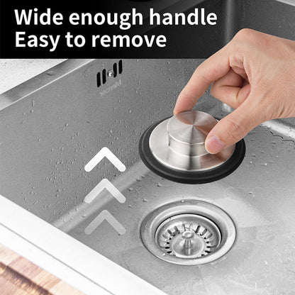 Kitchen Sink Drain Stopper, Stainless Steel Garbage Disposal Stopper 3.34 Inch Drain Stopper, Fits 3-1/2 Inch Standard Kitchen Sink Size